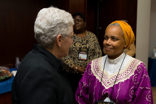 Gina McCarthy & Rev Dele at Hampton Ministers Conference 6:04:2014